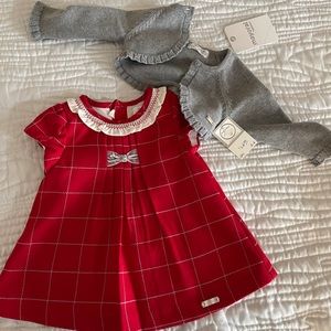 Red Mayoral dress 2-4 month